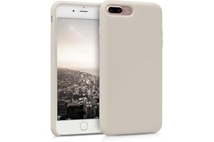 kwmobile Etui kompatybilne z Apple iPhone 7 Plus/iPhone 8 Plus - silikonowe etui na telefon z TPU z miękkim wykończeniem - kremowe