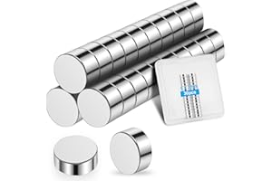 WZONE Wukong 8×3mm Mini Imán Neodimio, 30 Piezas Imanes Potentes Imanes Pequeños, Imanes Pizarra Magnetica para Tablones de Anuncios, Fotografías y Oficinas (8×3mm-30p)