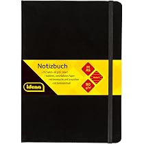 Cahier A5 Couverture Rigide - Papier Épais 100 GSM - Ligné, Poche Intérieure, Porte-Stylo - Similicuir Rose - 192 Pages