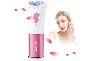 BUBBACARE Epilierer Damen, Gesichts Epilierer Damen mit LED-Licht Frauen Kabellose Epilierers Gesicht Körper Haarentfernung Elektrischer Haarentferner Mädchen Epilierers für Körper Achsel Bikini Bein