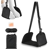 Pavlleen Airplane Footrest, The Foot Rest Is Made Of Sponge | Removable support panel and adjustable nylon elastic strap prov