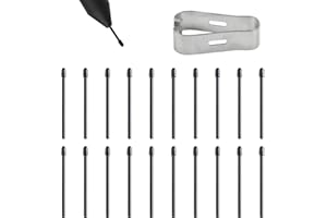 ICYWINK 20pcs Pointes de Rechange pour Remarkable avec Clip en Métal, Pointe de Rechange Maker avec Outil d'Installation pour Remarkable 1&2 Remarkable Maker Plus (Noir)