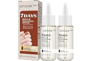 HGERGWW GFOUK 7 Days Nail Growth and Strengthening Serum, GFOUK 7-Tage-Serum für Nagelwachstum und Stärkung, Nagel Reparatur Serum, Stärkere Nägel in 1 Woche, Zehennagel Reparatur Behandlung Serum (2 Stück)