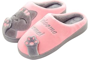 Mishansha Zapatillas de Casa Hombre Mujer Invierno Pantuflas Antideslizantes CáLido