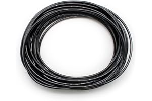 SRJQXH Diámetro Exterior 6 mm/Diámetro Interior 4 mm Manguera Neumática, Longitud 10 m Manguera de Aire de Poliuretano, Negro Manguera de Poliuretano PU, para Herramientas Neumáticas