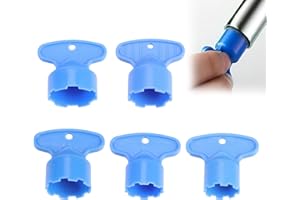 OUSSEE 5 Stücke Strahlregler Wasserhahn Schlüssel, Durchflussregler Luftsprudler Montageschlüssel Armaturen Wasserspareinsatz Werkzeug belüfter schraubenschlüssel für M16,5/M18,5/M21,5/M22/M24