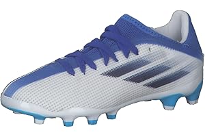 Adidas - Zapatillas de fútbol blanco/azul para niño X Speedflow.3 MG J