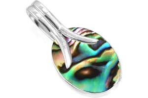 Jeweloporium 925 Sterling argent Fait main Pendentif for Femmes 12 x 16 ovale Gemme Statement Bijoux for Gift (99557_P)