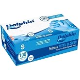 Dolphin Mavi Nitril Eldiven Pudrasız (S) 100'l&uuml; Paket