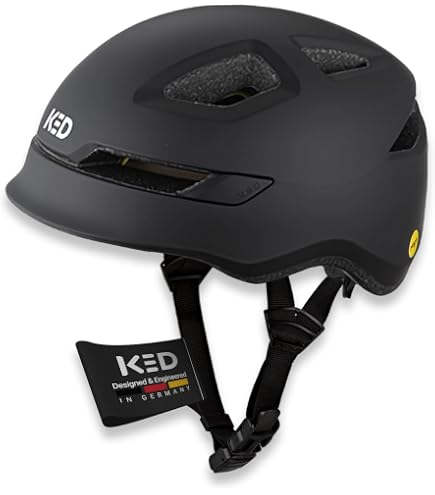 KED Unisex Jugend Status Jr. Fahrradhelm, Maroon Red Matt, M Sport & Freizeit