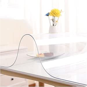 Copritavolo In PVC Trasparente - 90x180 Cm, Spessore 1.5 Mm, Impermeabile E Antigraffio - Foto 3