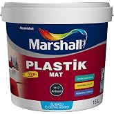Marshall Plastik Mat Antrasit Gri Su Bazlı İ&ccedil; Duvar Boyası 2.5Lt=4Kg-Silinebilir-Uygulaması Kolay,Antrasit Gri