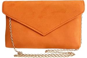LeahWard Women's Faux Suede Leather Clutch Bag, Clutch Bag For Wedding, Party Evening Purse Handbags For Prom