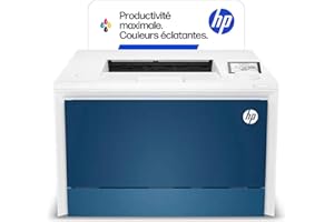 HP Color LaserJet Pro 4202dw 4RA88F, imprimante A4 à fonction unique, impression recto-verso automatique, 33 ppm, USB, port USB hôte, Wi-Fi, Ethernet Gigabit, HP Smart, écran LCD 4 lignes, bleu