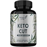 HerbalValley Keto Cut Supplement | Advanced Formula Natural Ingredients | Green Coffee | Apple Cider | Garcinia cambogia | 60 Capsules