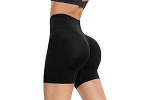 OUDOTA Pantaloncini Sportivi Donna, Pantaloncini Palestra Donna, Pantaloncini Donna Sportivi, Leggings Push Up Donna Corti, Pantaloncini Corti a Vita Alta Elastici per Fitness Yoga Ciclismo