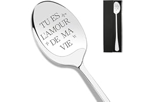CRAHALEN Cadeau Couple,Idee Cadeau Couple,Cuillère De Couple,Cadeau D'anniversair,Cadeau Amour,Cadeau Amoureux Pour Homme,Cadeau Couple Noel,Cadeau Pour Son Chericadeau Saint Valentin,Cadeau Couple Amoureux