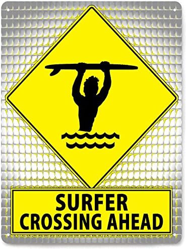SURFER funny metal street sign HAWAII beach / MANCAVE boys gift room wall decor 135