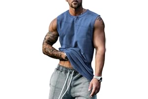 SNAKELL Mens Athletic Training Gym Vest Tank Top Soft Men's Sleeveless Muscle T-Shirt Casual Breathable Men Vest Tops Summer Workout Gym Fitness Bodybuilding Blouse Tops Sports Undershirt for Running Fitness