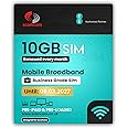 EE 10GB Data SIM – Uncapped 5G Speeds – Preloaded EVERY MONTH Until 8th MARCH 2027 – No Contract – Plug & Play for Business Broadband, Routers & Phones