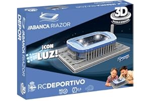 BANDAI - Eleven Force Puzzle 3D Estadio Abanca-Riazor (RC Deportivo La Coruña) con Luz (EF15341)