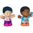 Fisher-Price Little People Toddler Toys Barbie Wellness Figure Set with 2 Characters for Preschool Pretend Play Kids Ages 18+ Months