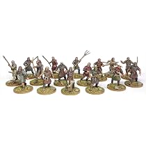 Figurines Figurines Wargames Atlantic - Paysans Moyen Âge 28mm - The Age Of Chivalry - 30 Pièces Plastique Rigide Jeu De Rôle Médiéval