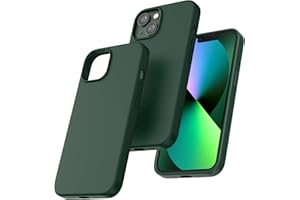 TOCOL für iPhone 13 Hülle Silikon, Stoßfest Anti-Rutsch Anti-Fingerabdruck Kratzfest Handyhülle für iPhone 13 Case, Alpingrün