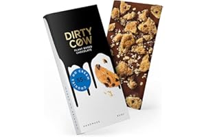 Dirty Cow Plant Based Vegan Chocolate Bar (Cookies No Cream, 1 x 80g Bar)