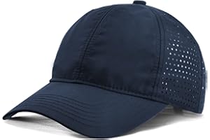 CATIME Oddychająca czapka z daszkiem z siatki, unisex letnia czapka przeciwsłoneczna z daszkiem, męska czapka typu trucker, regulowana na co dzień sportowa czapka szybkoschnąca na zewnątrz, granatowy, M-XL