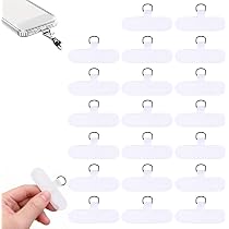 8 PCS Toppa Per Cordino Cellulare In Acciaio Inox – Compatibile Con Quasi Tutte Le Custodie, Ricarica Senza Ostacoli