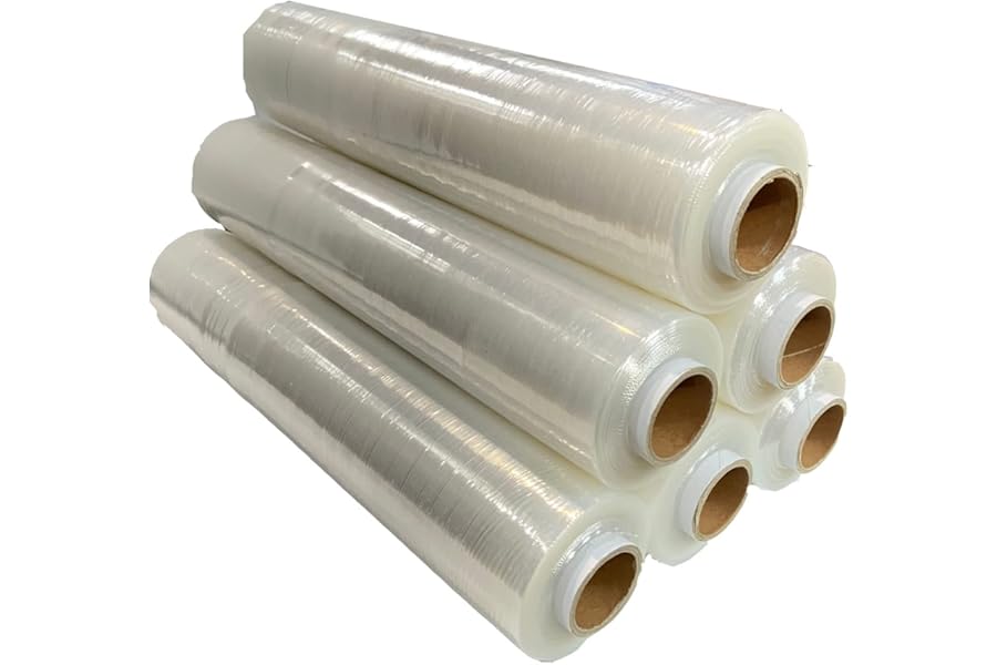 G4GADGET Heavy Duty Pallet Wrap 400mm x 150m | Strong Cling Film for Packaging, Moving & Storage | Tear Resistant, Waterproof & Moisture Proof Shrink Wrap Rolls