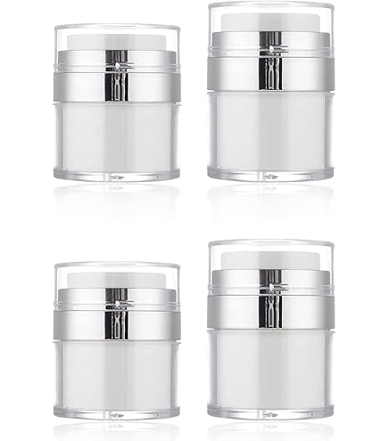 3 Pots Cosmétiques Airless 50ml - Pompe Vide Sans Air - Pour Crèmes Et Maquillage - Voyage