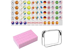 Rppiup 65 Blocks Mahjong Tiles, Seaside Escape Game Blocks Mahjong Set, Mini Flag and Balls Pattern Mahjong Game, Seaside Escape Board Games, Family Celebrations Party Gift for Kids and Adults