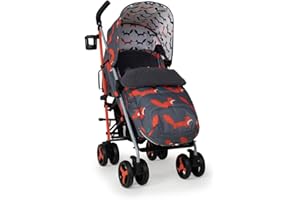 COSATTO SUPA 3 - Pousette Canne compacte avec Chancelière - Poussette de la Naissance à environ 4 ans, max 25Kg - Facile, Pliante, Grand Panier de Courses