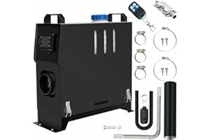 EVGTTI 8KW Diesel Lufterhitzer, 12V 8000W Dieselheizung,Luft Standheizung, Air Diesel Heizung mit Schalldämpfer, LCD Schalter für Auto RV Boote KFZ PKW LKW Wohnmobil Bus Garage (schwarz)