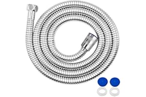 NORTHERN BROTHERS Shower Hose 2m Extra Long Shower Hose Chrome Replacement Metal Shower Pipe Cable 79 Inchs