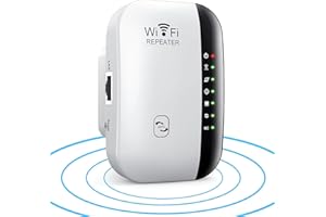 GUBBETT Neuestes WLAN Verstärker 300Mbit/s,WLAN Repeater 2.4GHz WiFi Verstärker mit Ethernet Port & WPS,WiFi Repeater Kompatibel Allen WLAN Geräten
