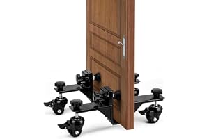 2st Door Dolly, tunga dörrinstallationsverktyg, justerbar 1 till 2-3/8 "Dörrtransportvagn för 500 kg kapacitet, skåpsdörrinstallationspositioner, för idealisk för byggplatser och lager