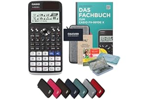 CALCUSO Streberpaket Hellgrau mit Taschenrechner Casio FX-991DE X
