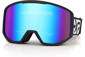 EXP VISION Ski Goggles, Anti fog Snow Snowboard Goggle OTG Dual lens with 100% UV400 Protection for Men Women