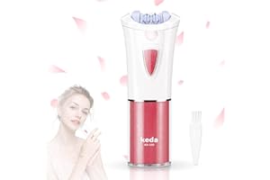 QEWEUUIE Epilierer Damen,Tragbares Gesichtsepilierer Damen Mit LED-Licht,aufladbarer glatter Gesichtshaarentferner-Rasierer,Geeignet für Gesicht, Achseln, Beine, Bikinizone