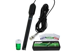DANOPLUS Lange Karosserie pH Elektrode mit BNC Steckdose Sonde 300cm Kabel 0-14pH für pH Meter, pH Regler pH Gerät Wirtschaftlich Sensor