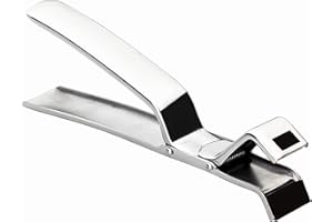 Lacor 62998 Pince Inox pour Bac Gastronomique avec Silicon, Argenté.