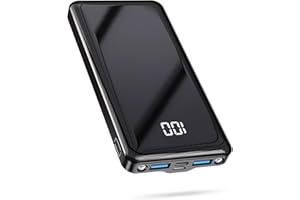 BOGSETH Portable Charger 12000mAh Power Bank Fast Charging 22.5W, Mini USB C 3 Output Power Bank LED Display Mobile Phone Portable Power Banks for iPhone Samsung Galaxy Pixel