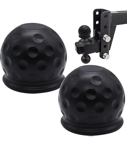 Lot De 2 Capuchons Style Casque à Gaz Pour Attelage Remorque 50mm - Protection Anti-Poussière Et Étanche