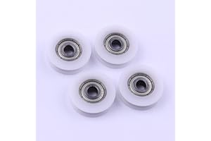 CBRIGHT CHEERBRIGHT 4 Pezzi 5x24x7mm Nylon Rotondo Puleggia U Groove Cuscinetti a Rulli per Mobili Hardware Accessori