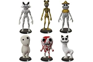 Tongyundacheng Lot de 6 figurines Zoonomalie de dessin animé animé Action Figurines Zoonomaly Horreur Jeu de figurines Modèle de collection Statue Ornements 13 cm