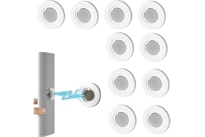 DqiUnaX Fernbedienung Halterung, 10 Stück Magnetische Fernbedienungshalter, Wandhalterung Für Fernbedienungen, Universelle Magnethalterung Für TV, Klimaanlage, Lüfter, Einfache Montage Ohne Bohren