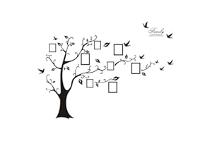 FM2018XSL Adesivi Murali - DIY Removable Foto Albero Ramo Adesivo Murali, Decorare Soggiorno, Camera da letto, Ufficio